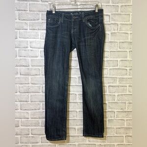 Daniela tobler black/blue slim button fly Jeans, size 27